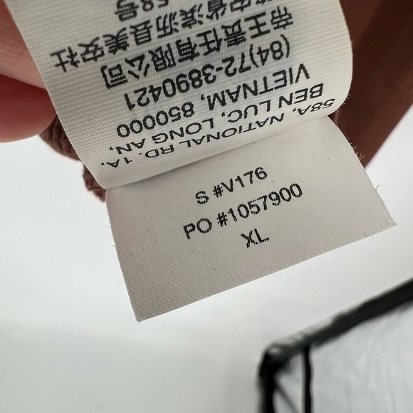 Vuori Small Waffle Knit Crew Neck Sleeve Chestnut - Picture 9 of 13